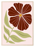 Abstract Flower Print IV | Botanical Wall Art - Larosier Prints