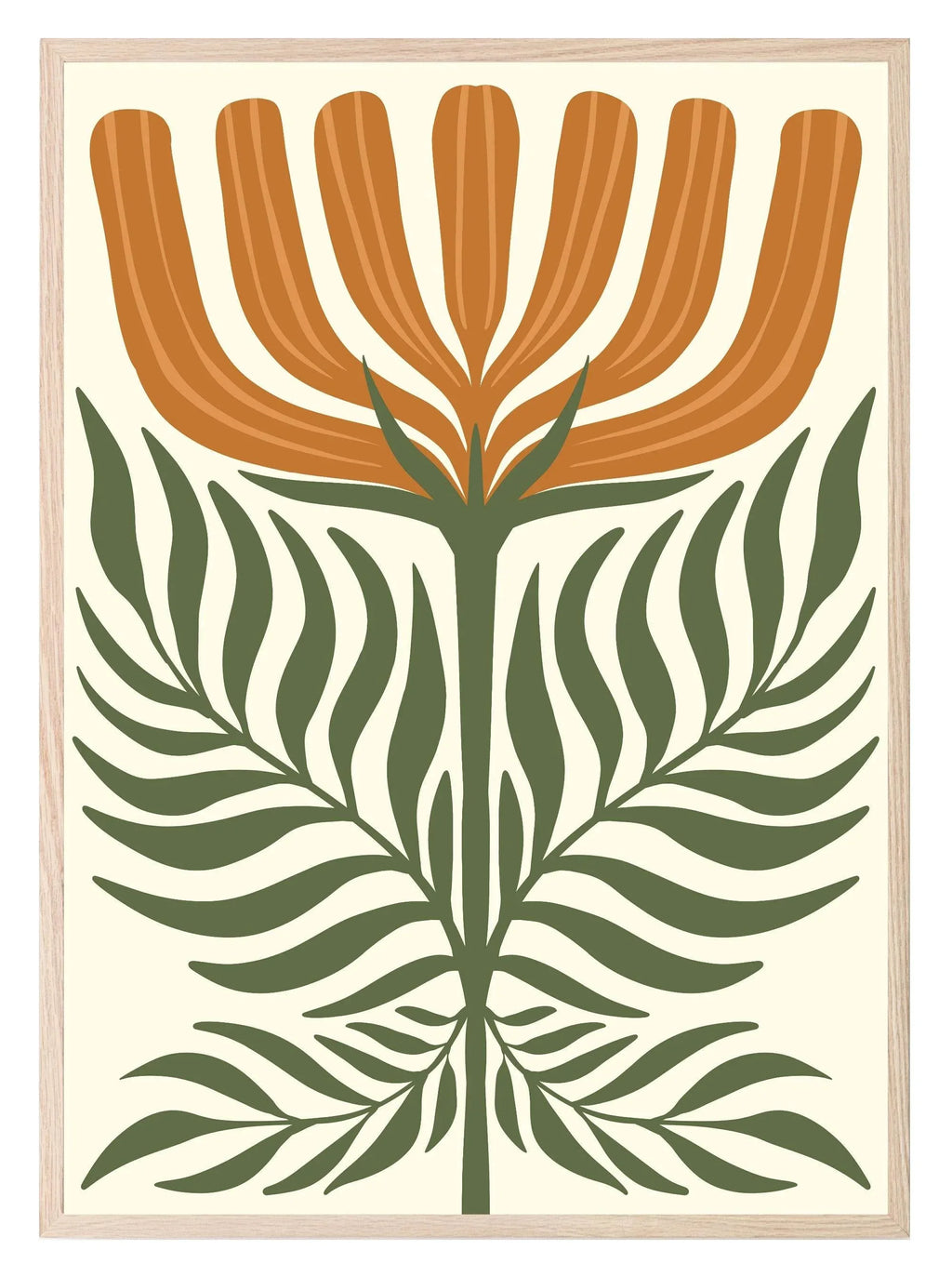 Abstract Flower Print V | Botanical Wall Art - Larosier Prints