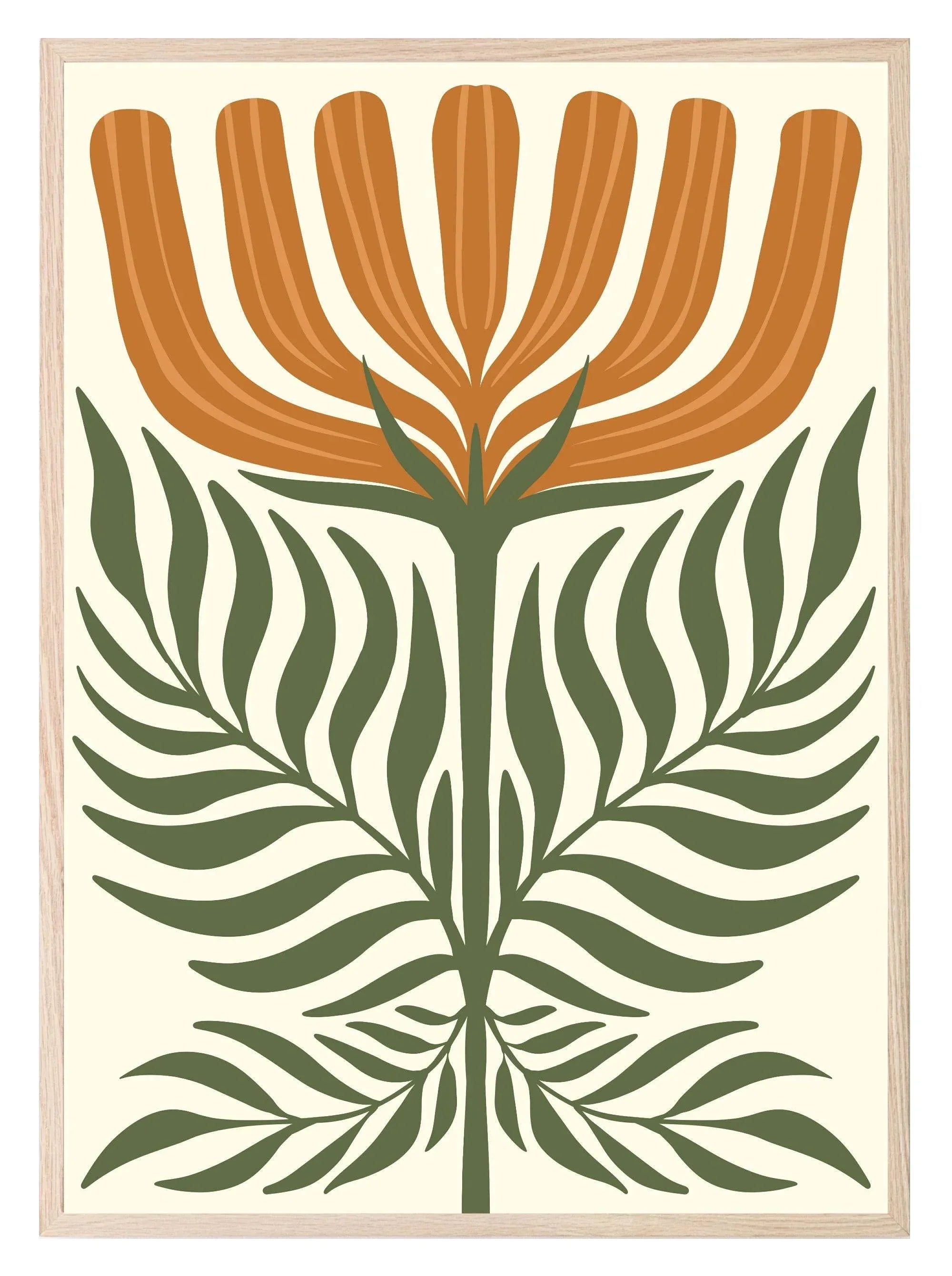 Abstract Flower Print V | Botanical Wall Art - Larosier Prints