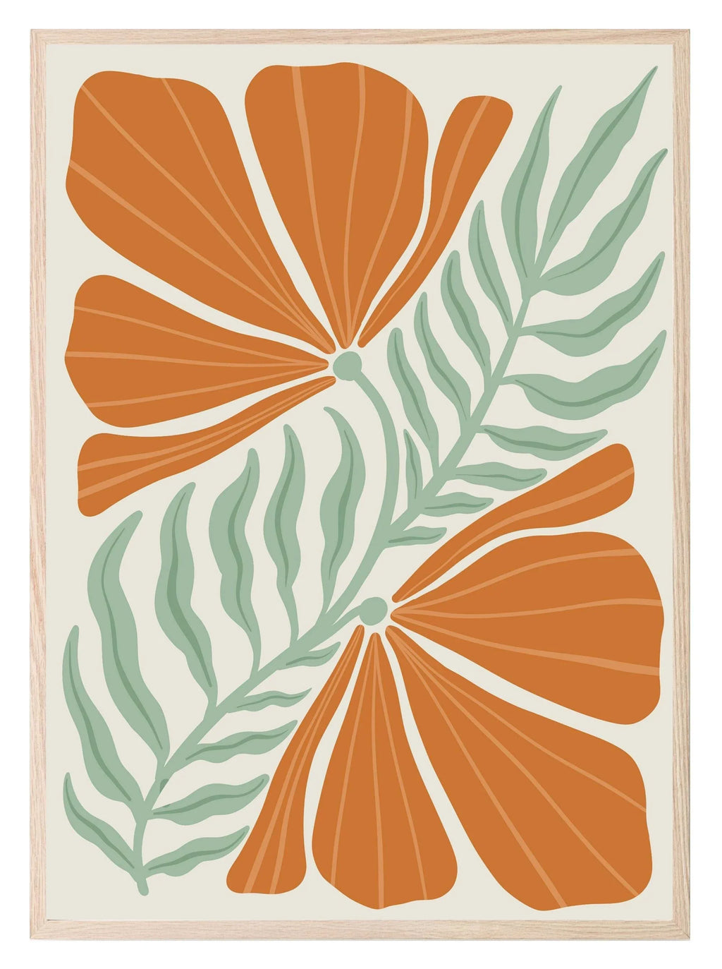 Abstract Flower Print VI | Botanical Wall Art - Larosier Prints