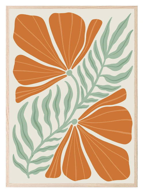 Abstract Flower Print VI | Botanical Wall Art - Larosier Prints