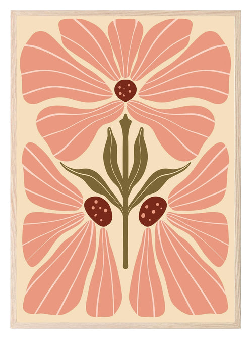 Abstract Flower Print VII | Botanical Wall Art - Larosier Prints