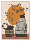 Abstract Patterned Vases | Botanical Wall Art - Larosier Prints