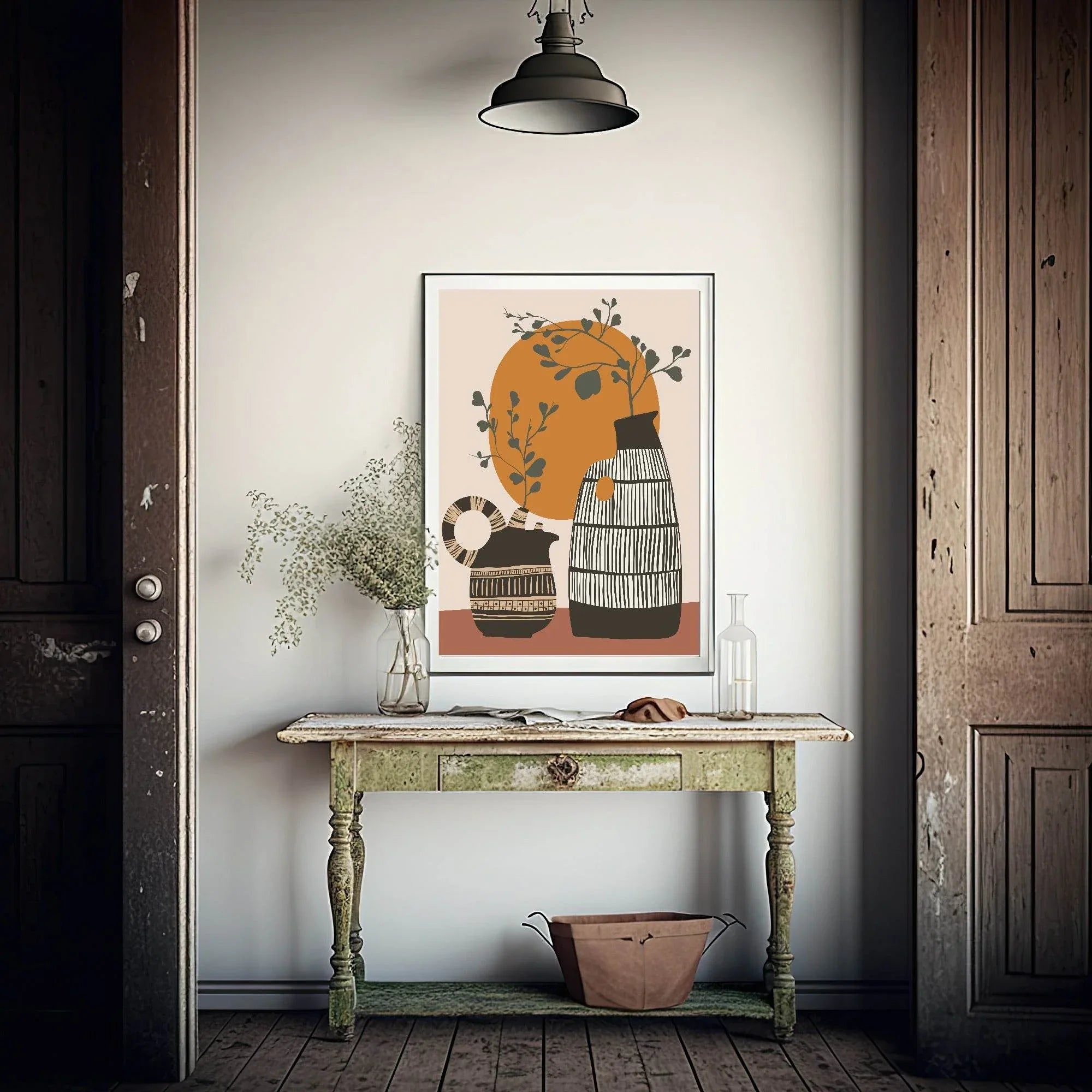 Abstract Patterned Vases | Botanical Wall Art - Larosier Prints