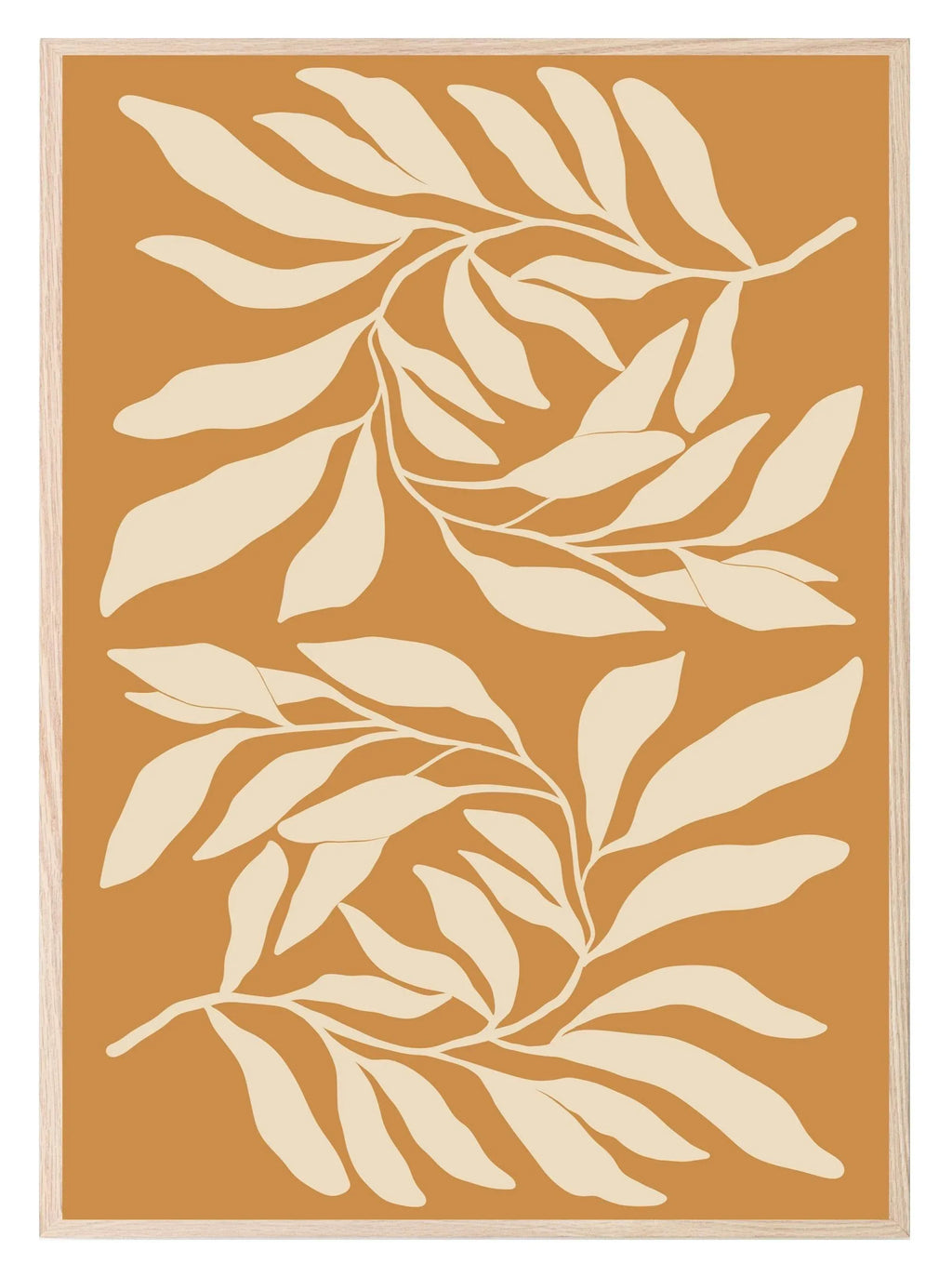 Mustard Vines Print | Botanical Wall Art - Larosier Prints