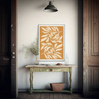 Mustard Vines Print | Botanical Wall Art - Larosier Prints