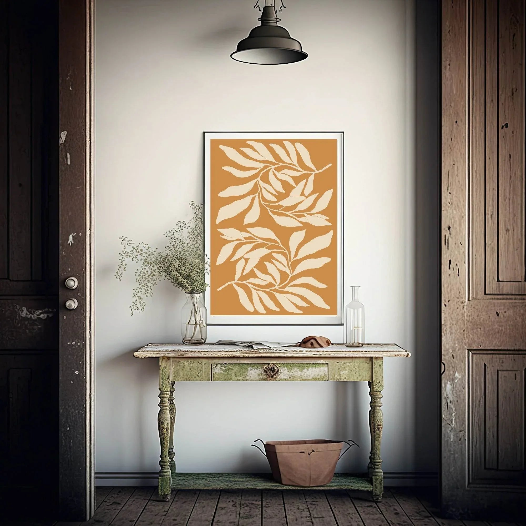 Mustard Vines Print | Botanical Wall Art - Larosier Prints