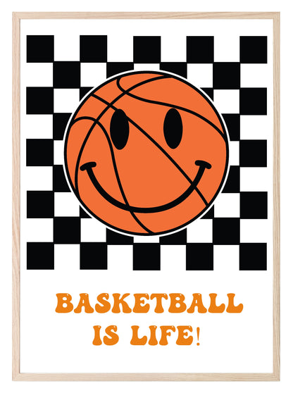 Basketball Is Life Print | Hobbies Wall Art