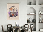 I Hate Everyone But Coffee Helps Print | Gothic Kitchen Wall Art - Larosier Prints