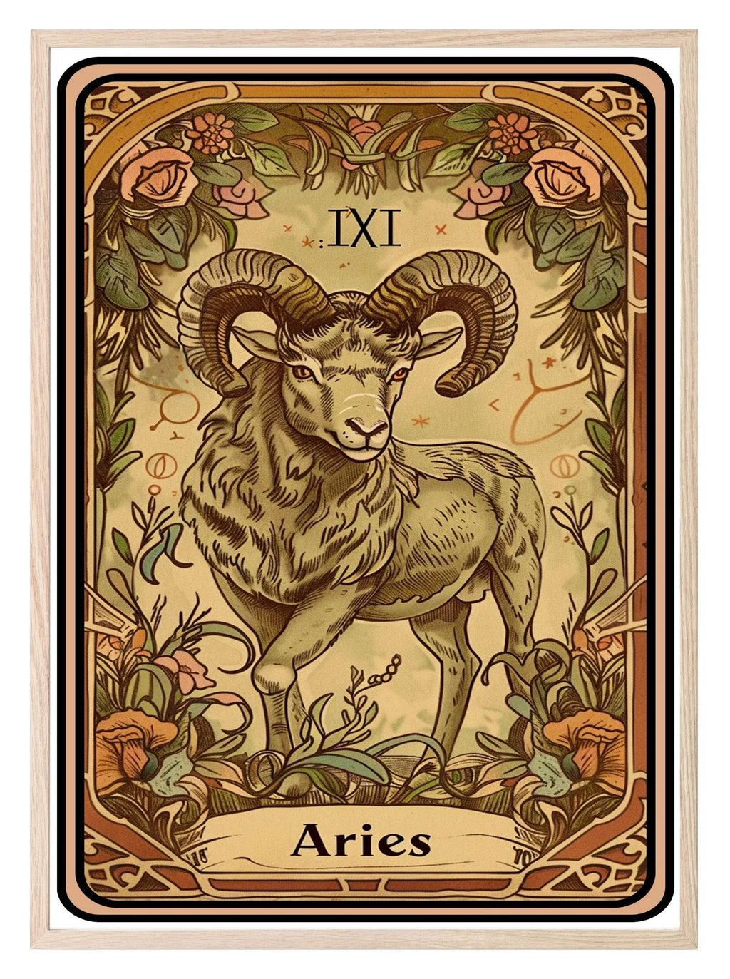 Star Sign Prints | Zodiac Tarot Card Wall Art - Larosier Prints