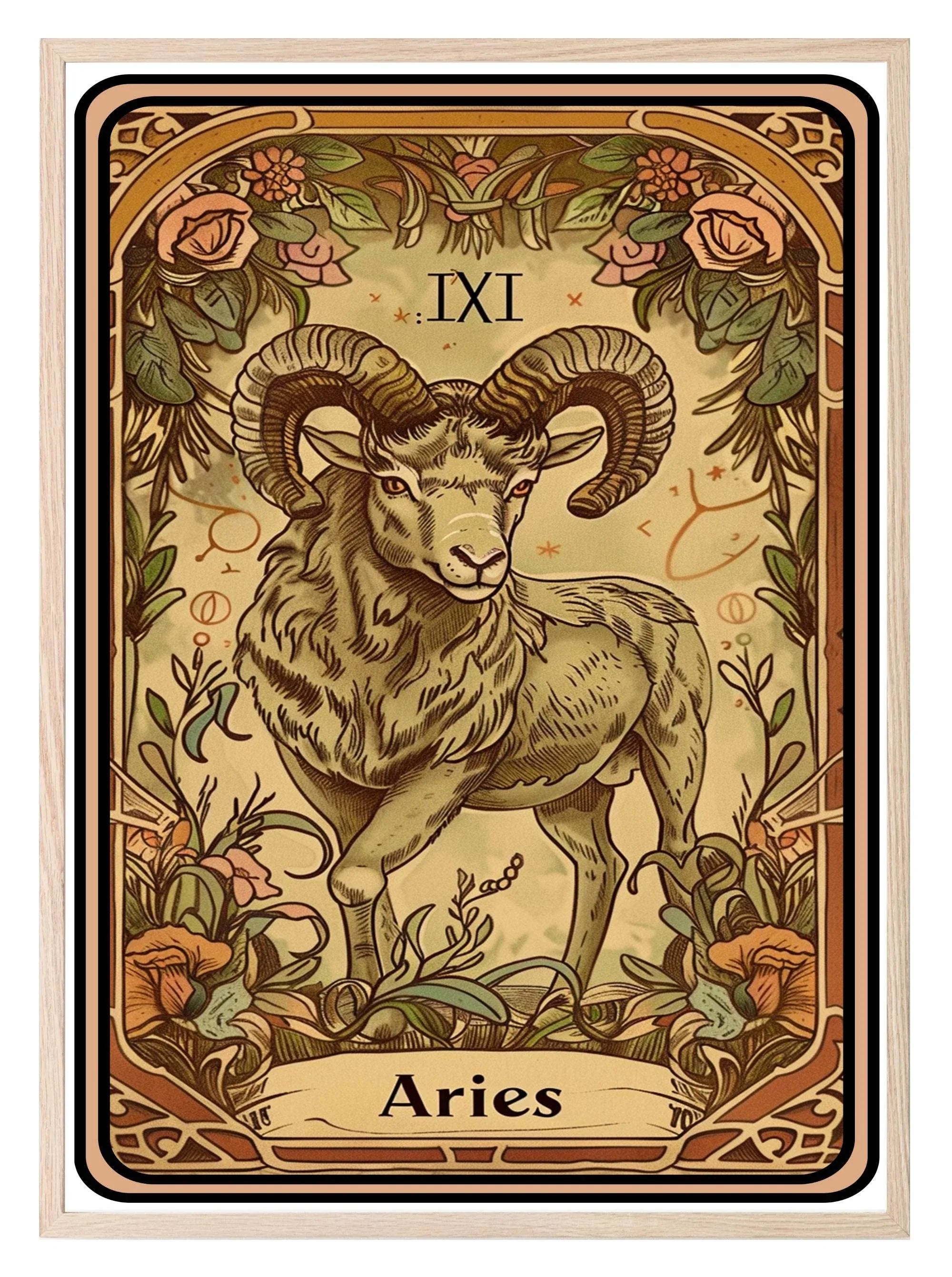 Star Sign Prints | Zodiac Tarot Card Wall Art - Larosier Prints