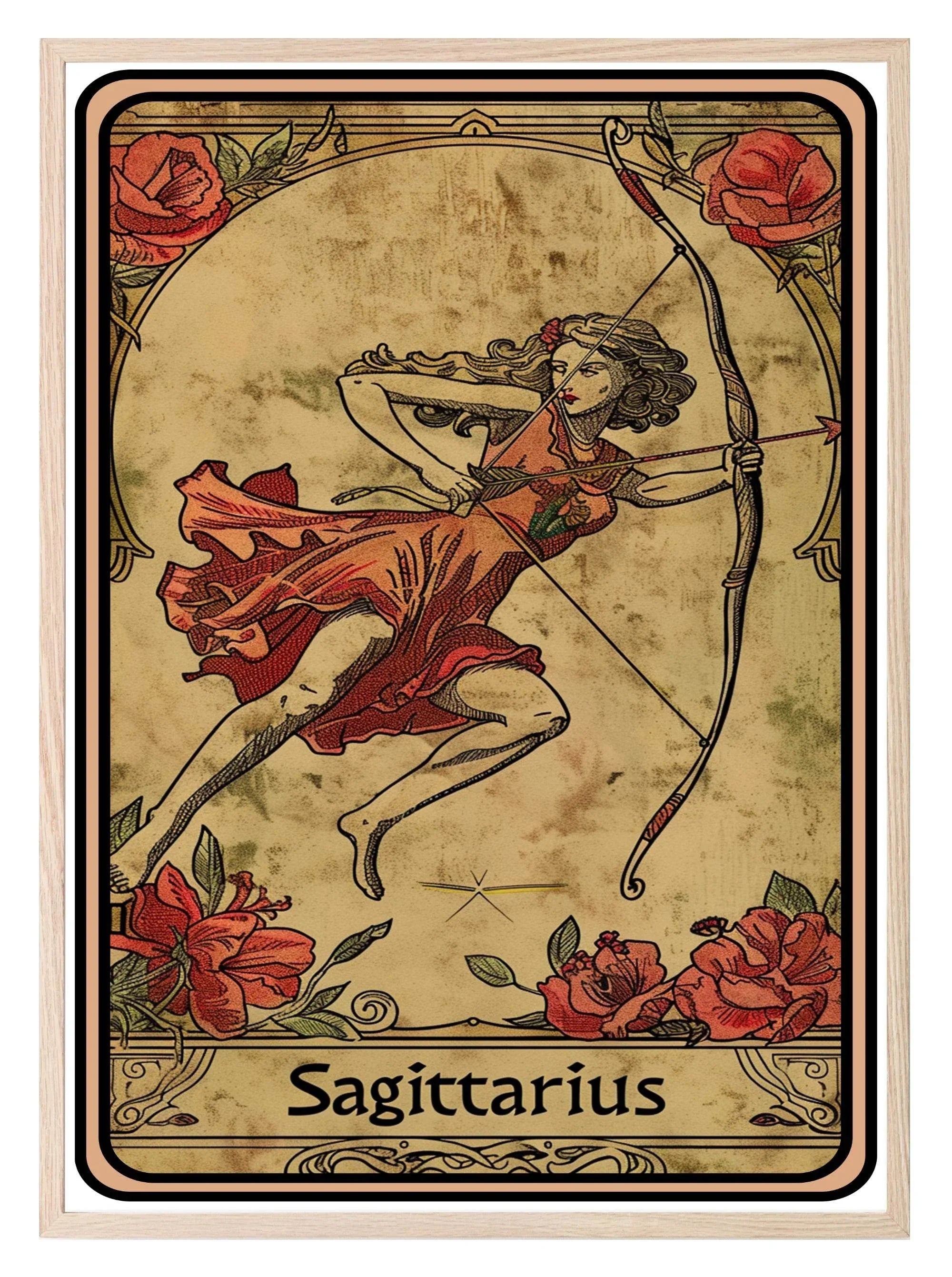 Star Sign Prints | Zodiac Tarot Card Wall Art - Larosier Prints