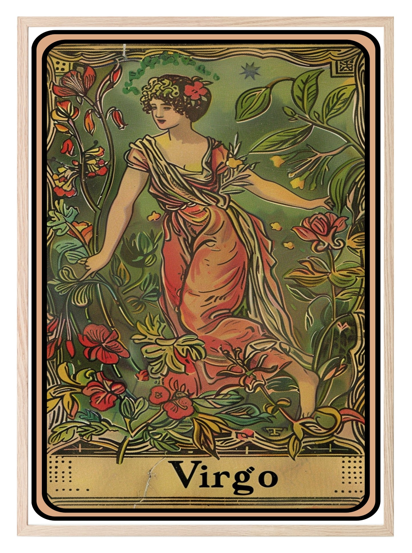 Star Sign Prints | Zodiac Tarot Card Wall Art Virgo