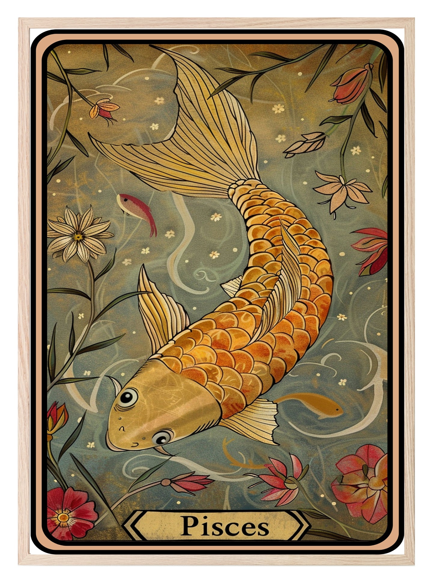 Star Sign Prints | Zodiac Tarot Card Wall Art Pisces