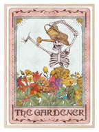The Gardener Print | Pink Tarot Card Wall Art - Larosier Prints