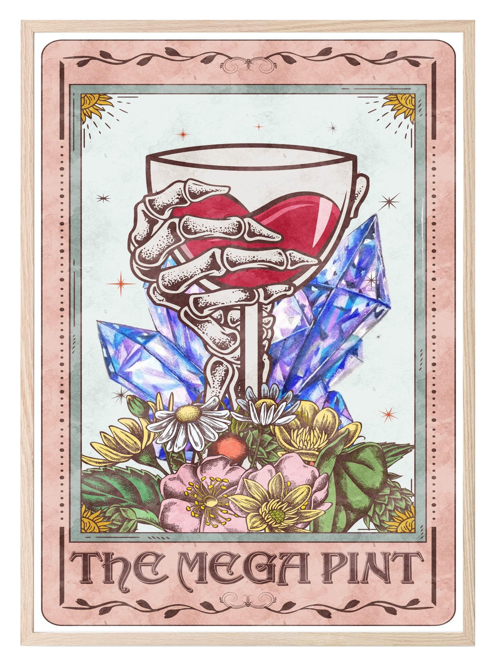 The Mega Pint Print | Pink Tarot Card Wall Art - Larosier Prints