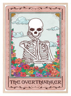 The Overthinker Print | Pink Tarot Card Wall Art - Larosier Prints