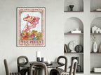 The Pizza Print | Pink Tarot Card Wall Art - Larosier Prints