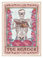 The Reader Print | Pink Tarot Card Wall Art - Larosier Prints