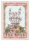 The Sass Print | Pink Tarot Card Wall Art - Larosier Prints