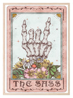 The Sass Print | Pink Tarot Card Wall Art - Larosier Prints