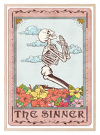 The Sinner Print | Pink Tarot Card Wall Art - Larosier Prints