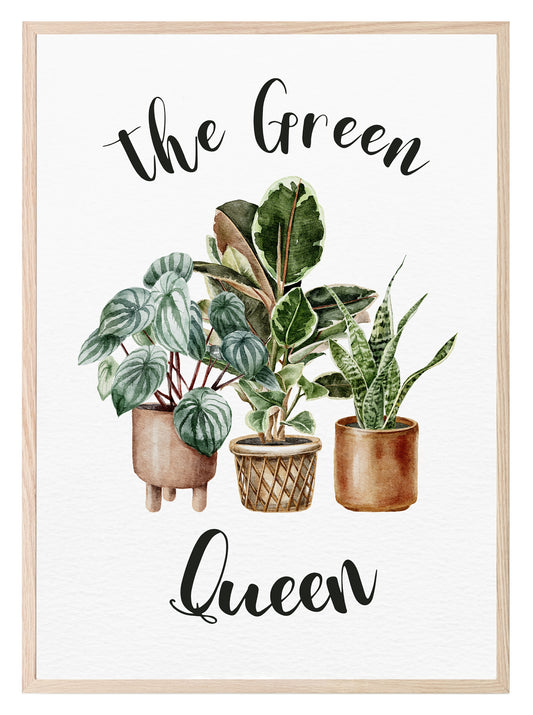 The Green Queen Print | Botanical Wall Art