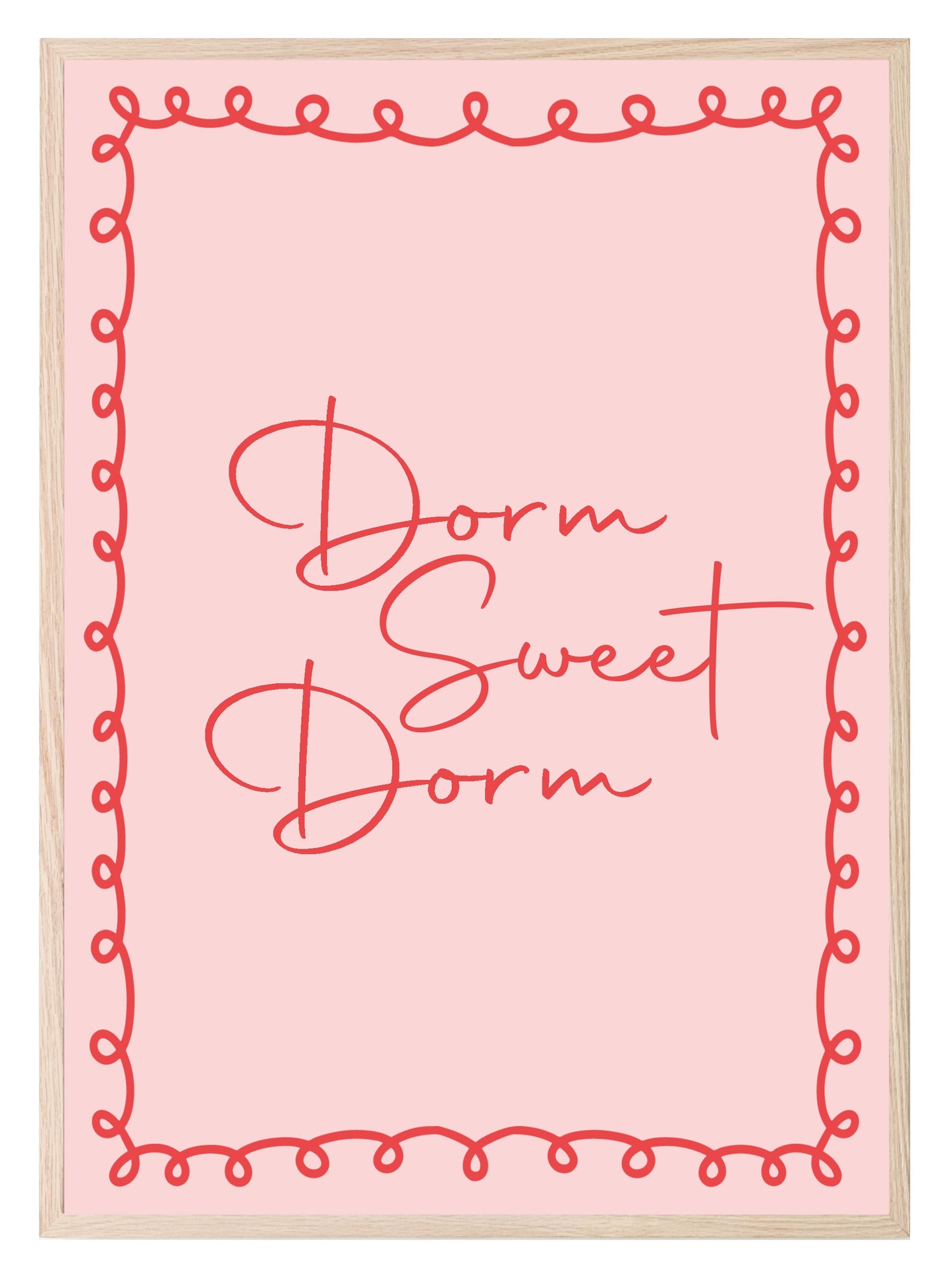 Dorm Sweet Dorm Print | University Bedroom Wall Art