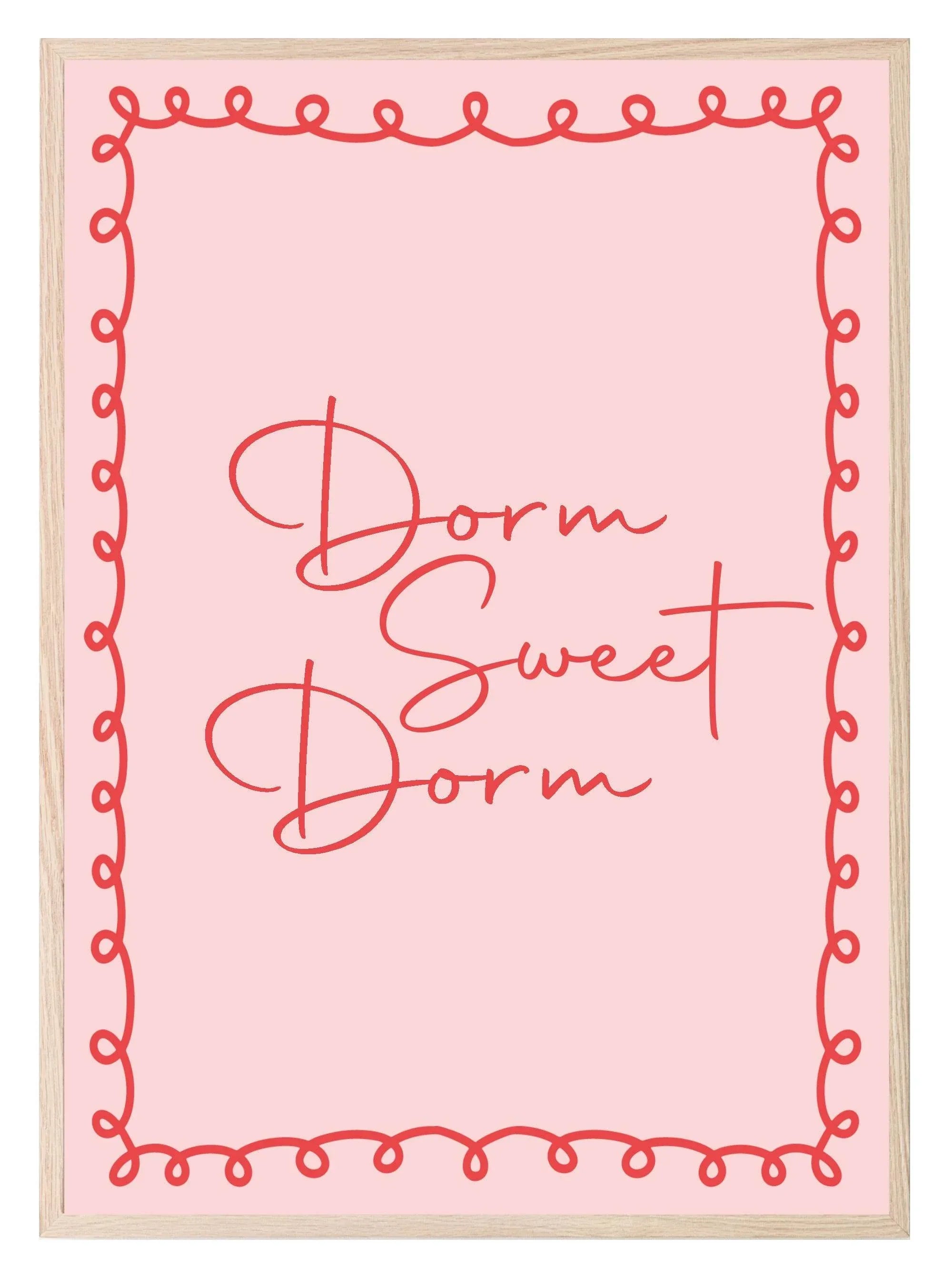 Dorm Sweet Dorm Print | University Bedroom Wall Art - Larosier Prints