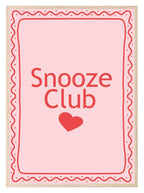 Snooze Club Print | Bedroom Wall Art - Larosier Prints