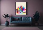 Watercolour The Leaning Tower Of Pisa, Italy Print | Travel Landmark Wall Art - Larosier Prints