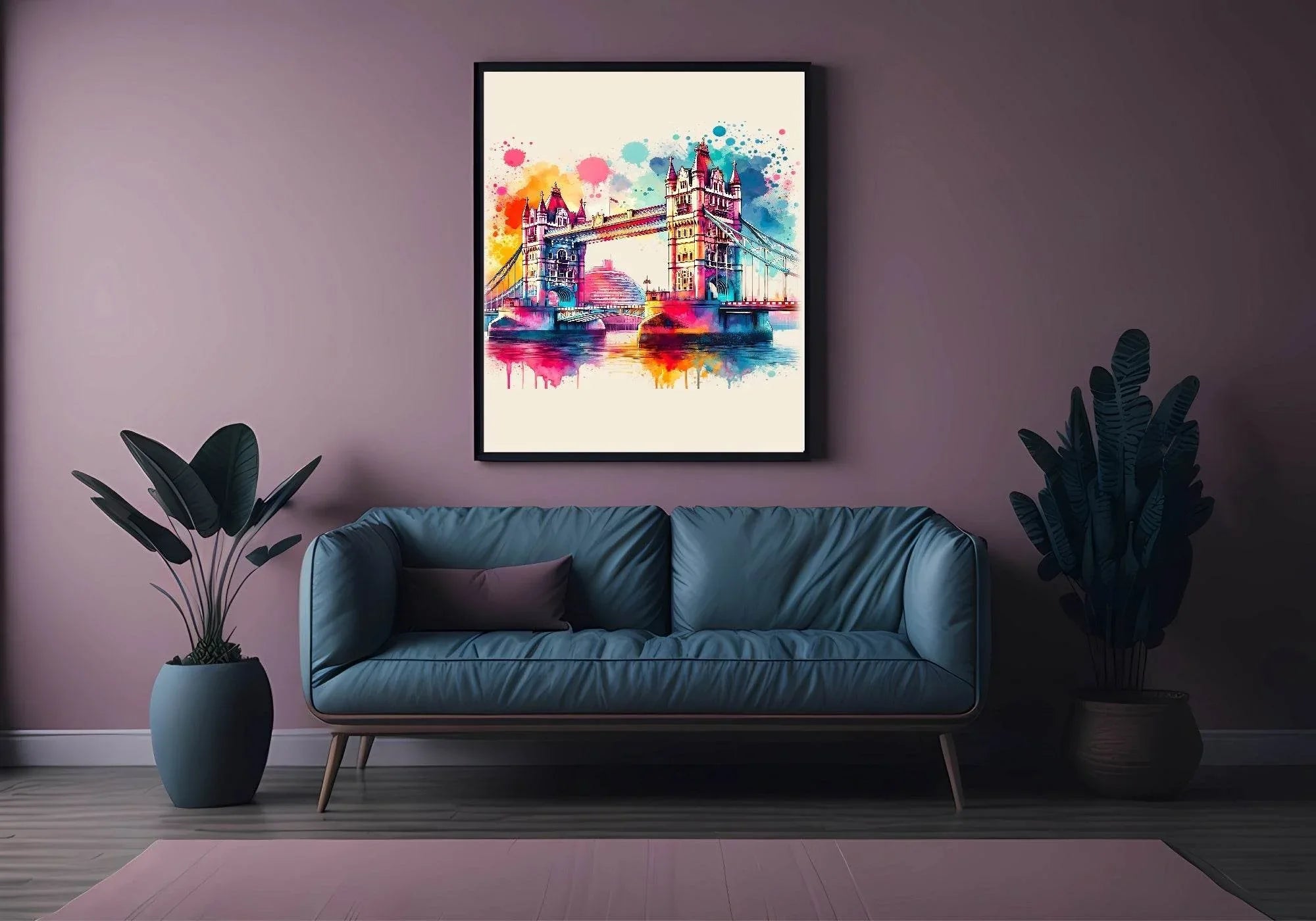 Watercolour The Tower Of London Print | Travel Landmark Wall Art - Larosier Prints