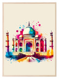 Watercolour The Taj Mahal, India Print | Travel Landmark Wall Art - Larosier Prints