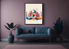 Watercolour The Taj Mahal, India Print | Travel Landmark Wall Art - Larosier Prints