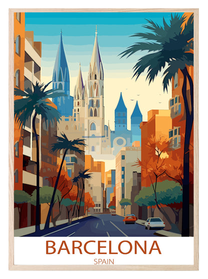 Barcelona Print | Travel Wall Art