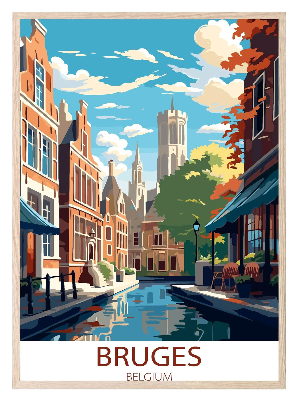 Bruges, Belgium Print | Travel Wall Art - Larosier Prints