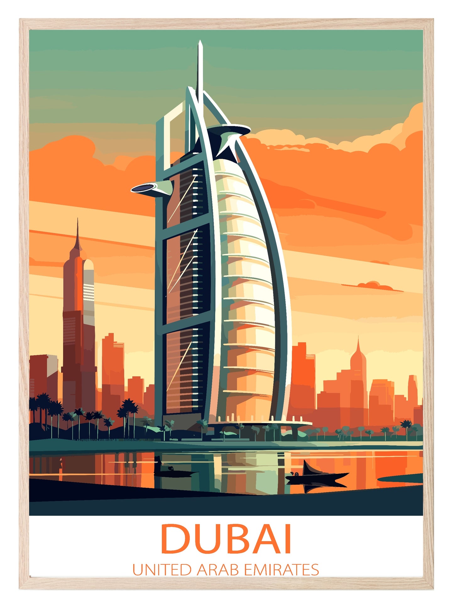 Dubai, United Arab Emirates Print | Travel Wall Art