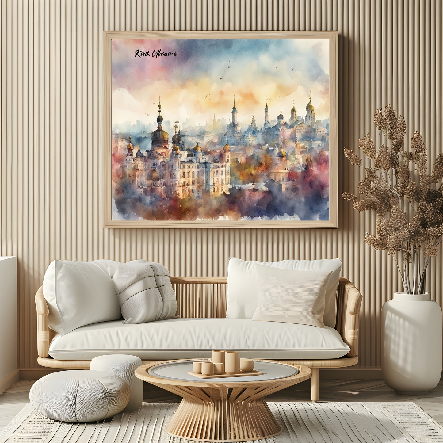 Kiev, Ukraine Print | Water Coloured Wall Art