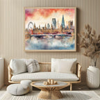 London, England Print | Water Coloured Wall Art - Larosier Prints