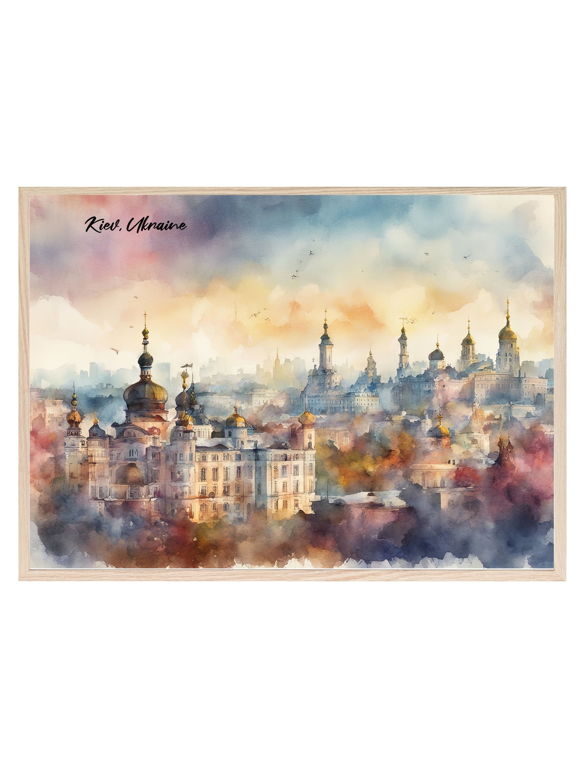 Kiev, Ukraine Print | Water Coloured Wall Art