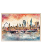 London, England Print | Water Coloured Wall Art - Larosier Prints