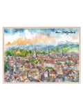Bern, Switzerland Print | Water Coloured Wall Art - Larosier Prints