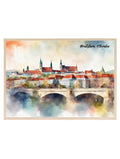 Bratislava, Slovakia Print | Water Coloured Wall Art - Larosier Prints