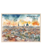 Bucharest, Romania Print | Water Coloured Wall Art - Larosier Prints