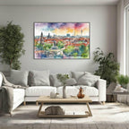 Berlin, Germany Print | Water Coloured Wall Art - Larosier Prints