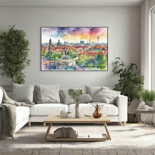 Berlin, Germany Print | Water Coloured Wall Art - Larosier Prints