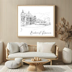 Bucharest, Romania Print | Illustrated Wall Art - Larosier Prints