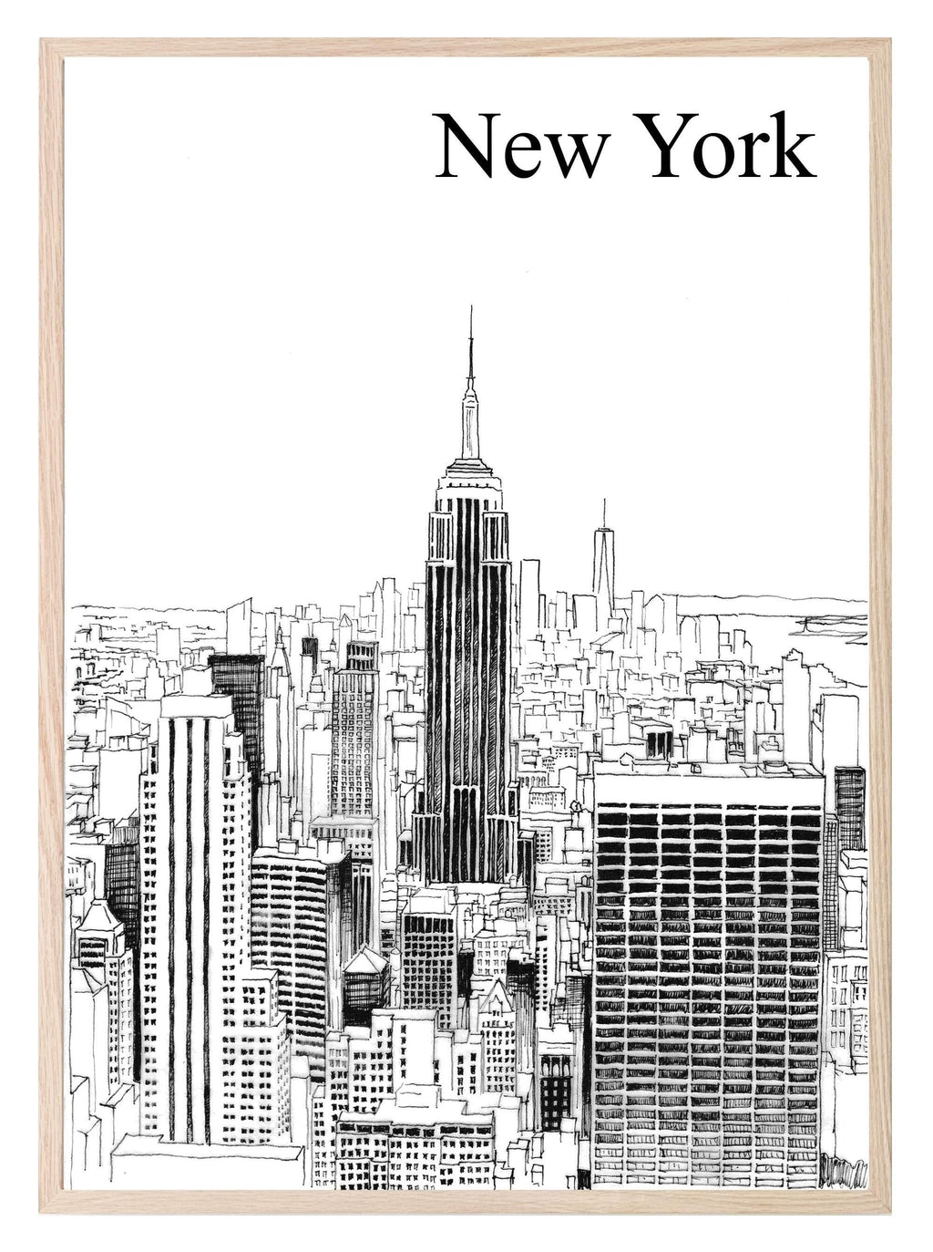 New York Print | Illustrated Wall Art - Larosier Prints