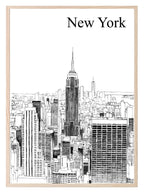 New York Print | Illustrated Wall Art - Larosier Prints