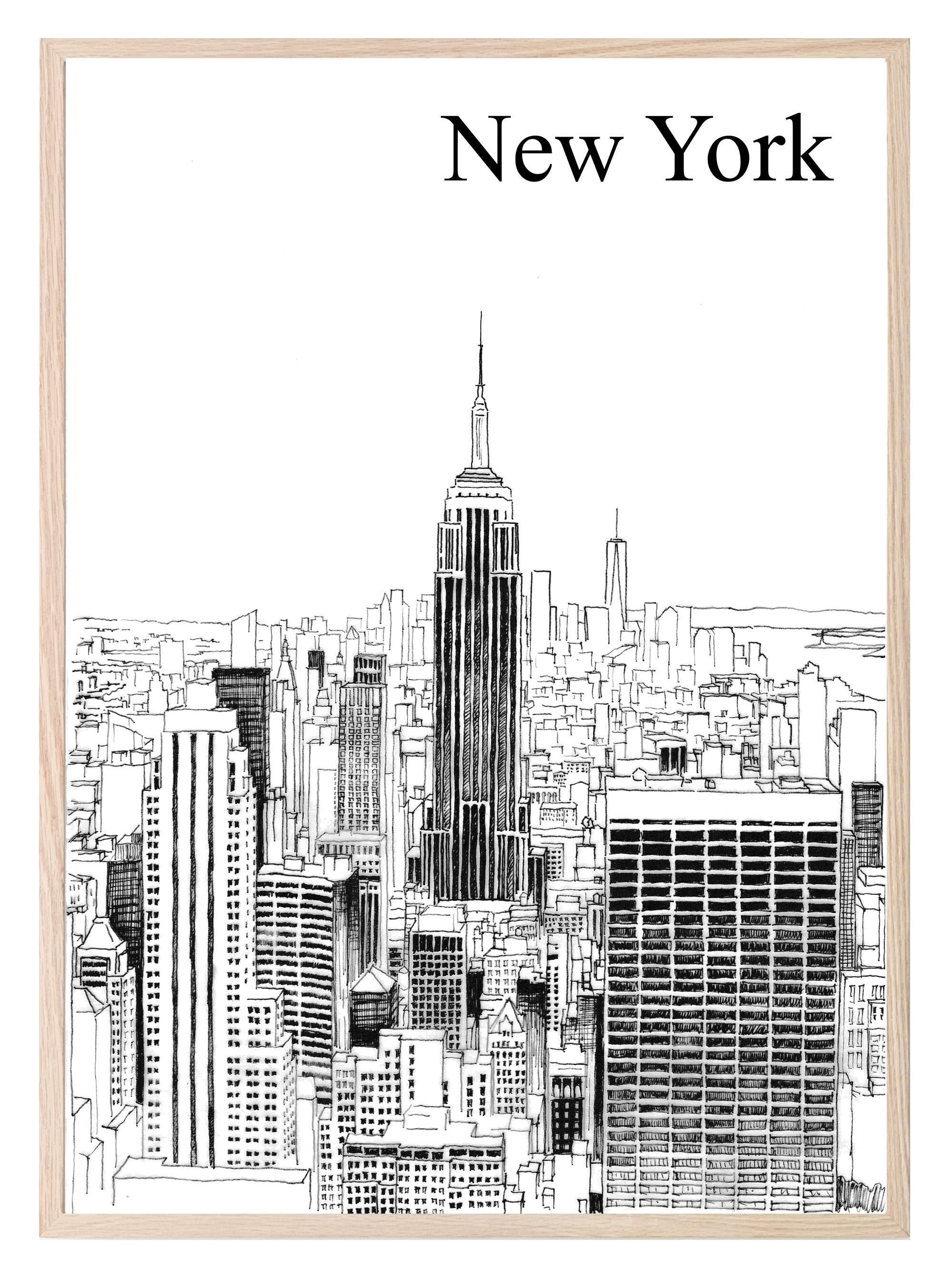 New York Print | Illustrated Wall Art - Larosier Prints